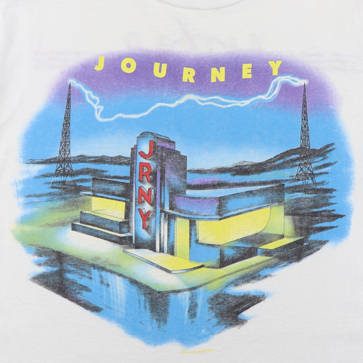 1986 Journey Raised On Radio Shirt