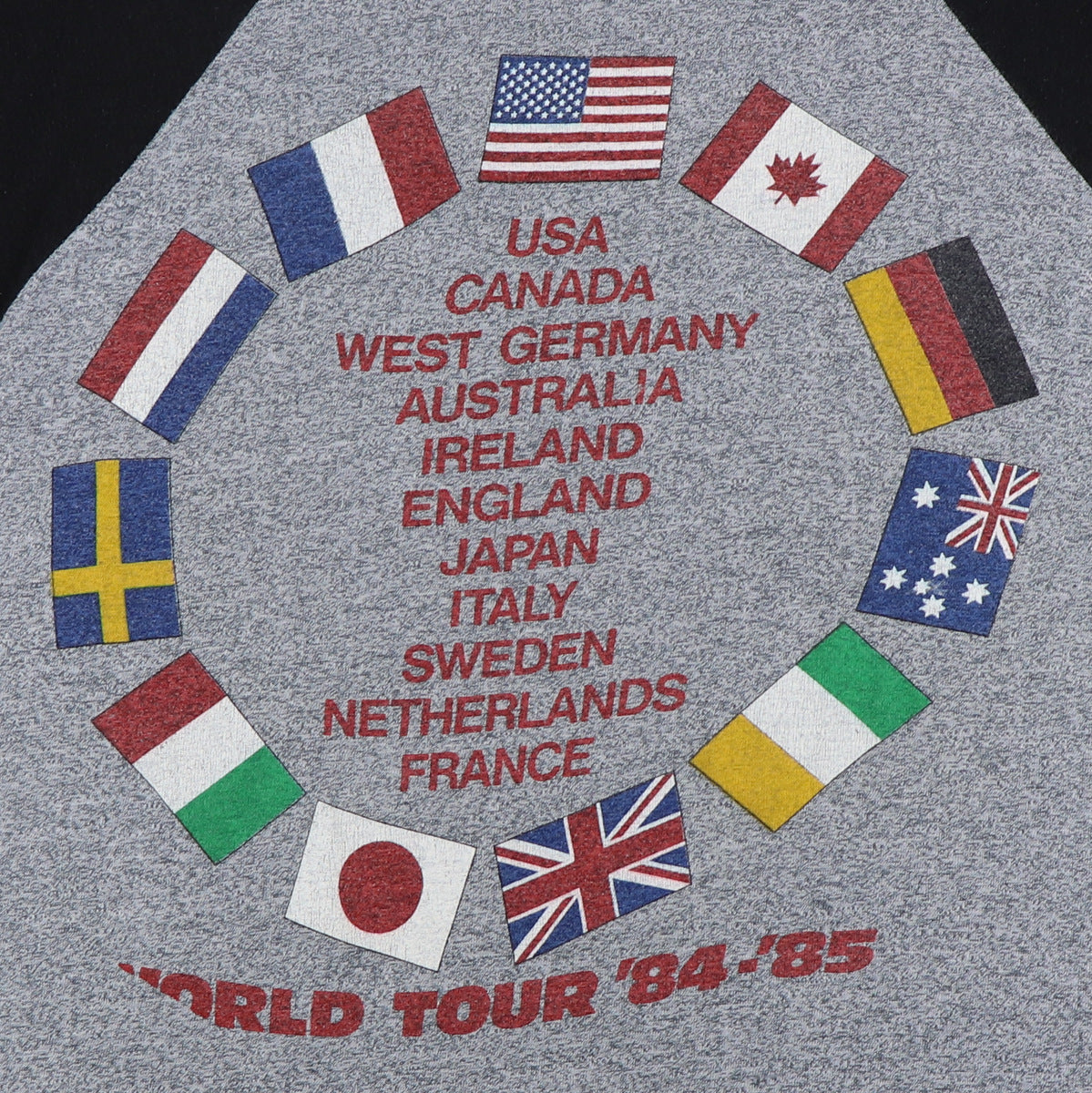 1984 Bruce Springsteen World Tour Jersey Shirt
