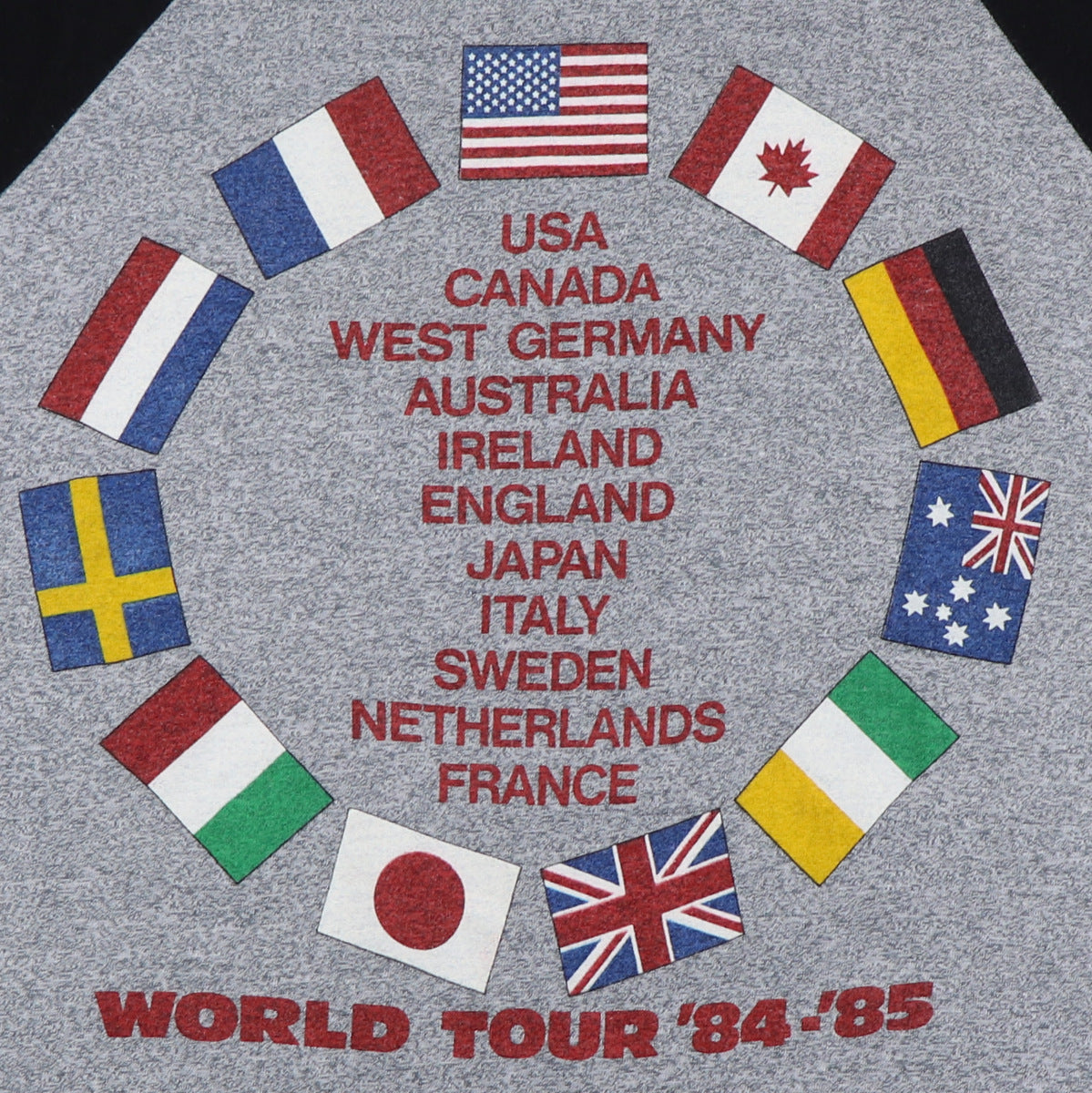 1984 Bruce Springsteen World Tour Jersey Shirt
