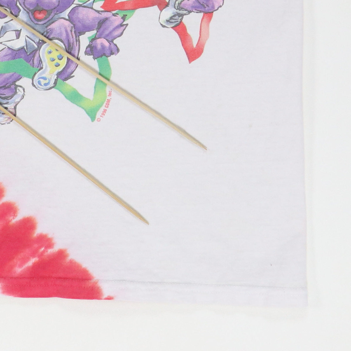 1996 Grateful Dead Deadcathalon Olympics Liquid Blue Tie Dye Shirt