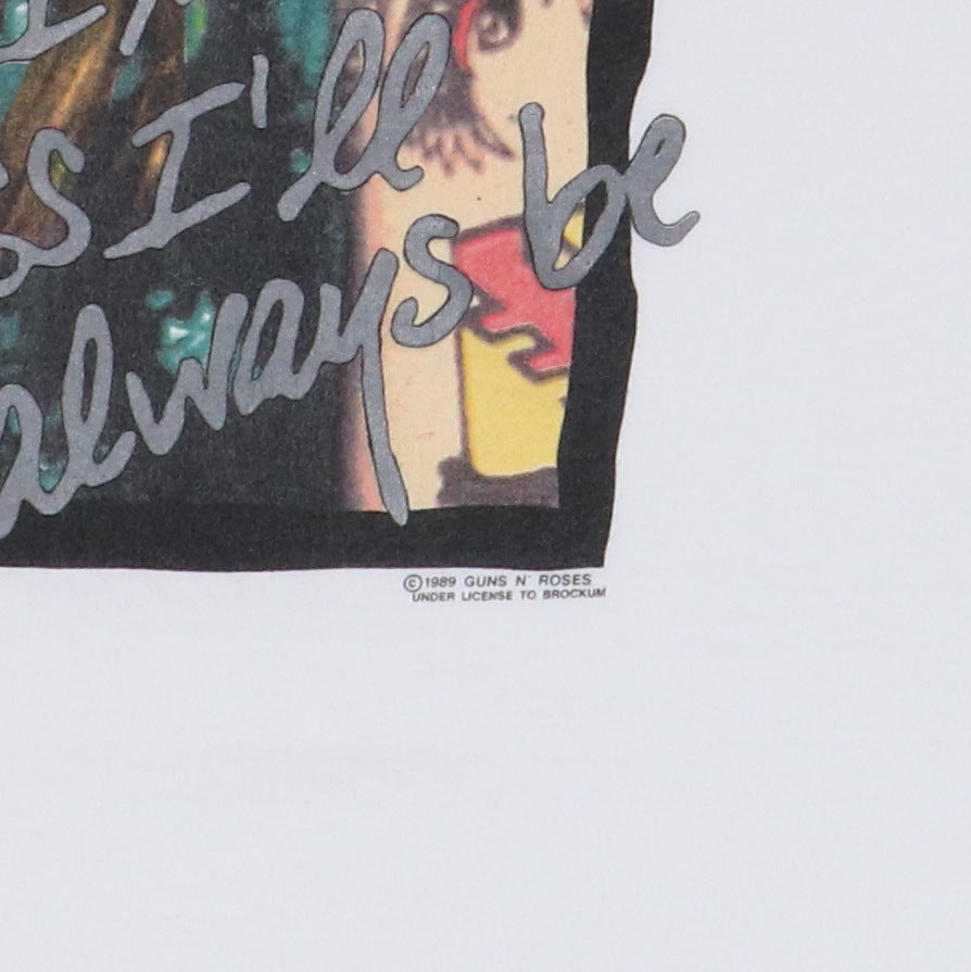 1989 Guns N Roses Axl Rose One In A Million Euro Tour Shirt