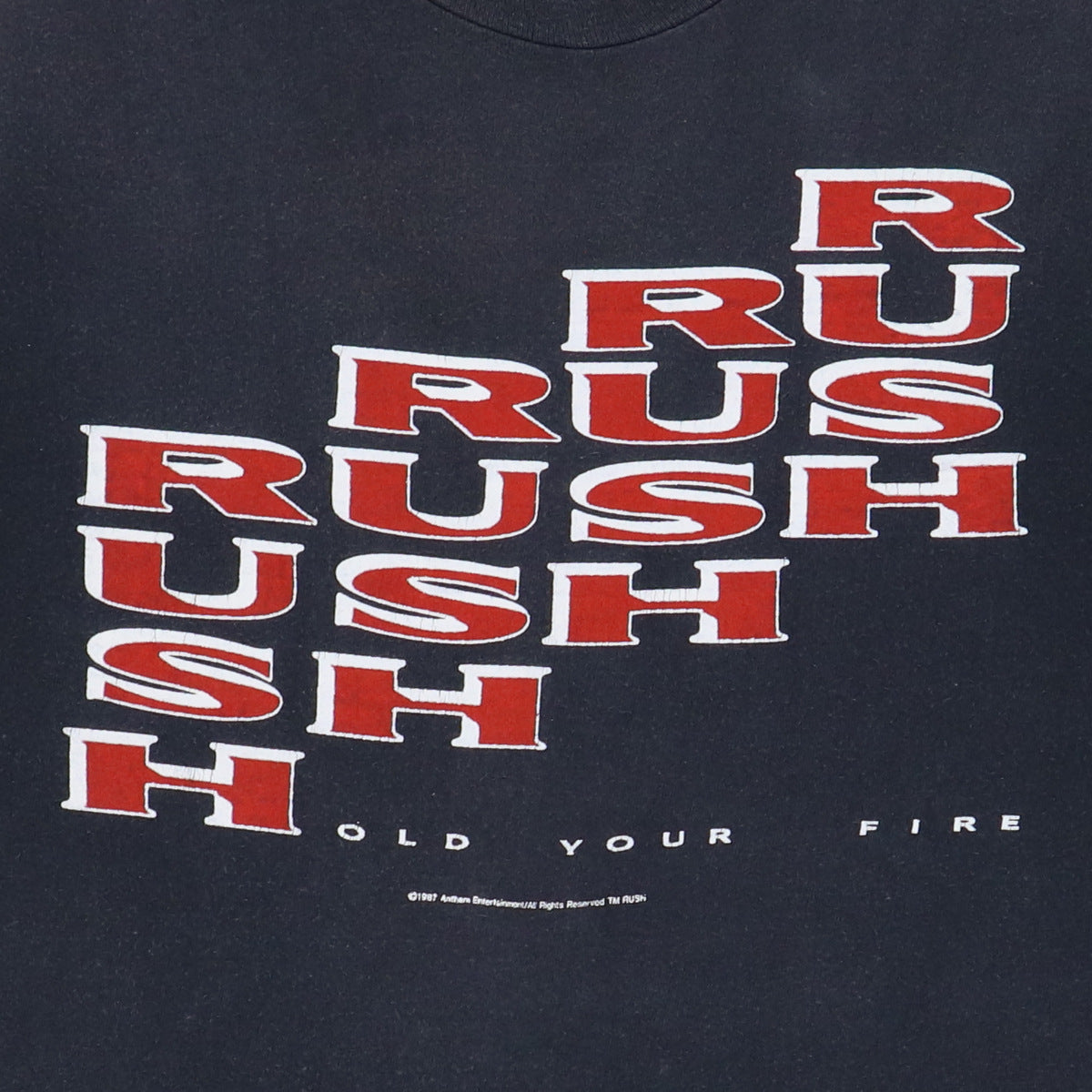 1987 Rush Hold Your Fire Tour Shirt