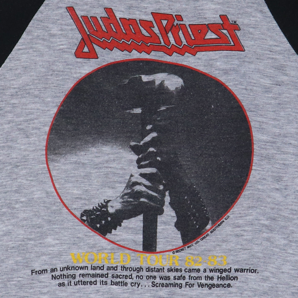 1982 Judas Priest Screaming For Vengeance Tour Jersey Shirt