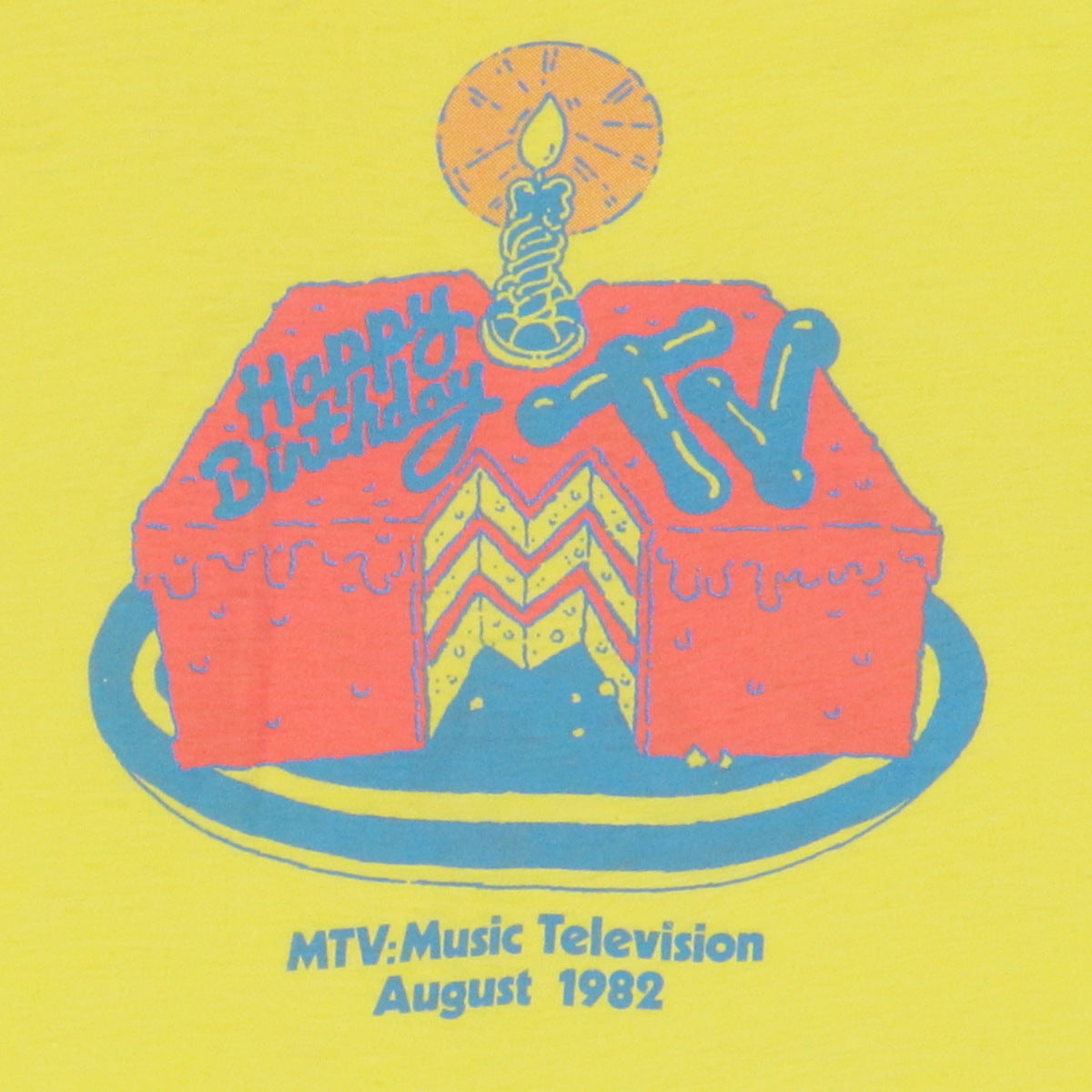 1982 Happy Birthday MTV Shirt