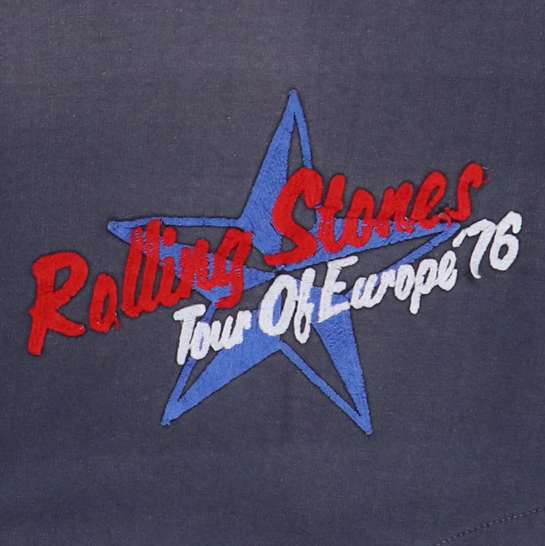 1976 Rolling Stones Tour Of Europe Pocketed Sweatshirt