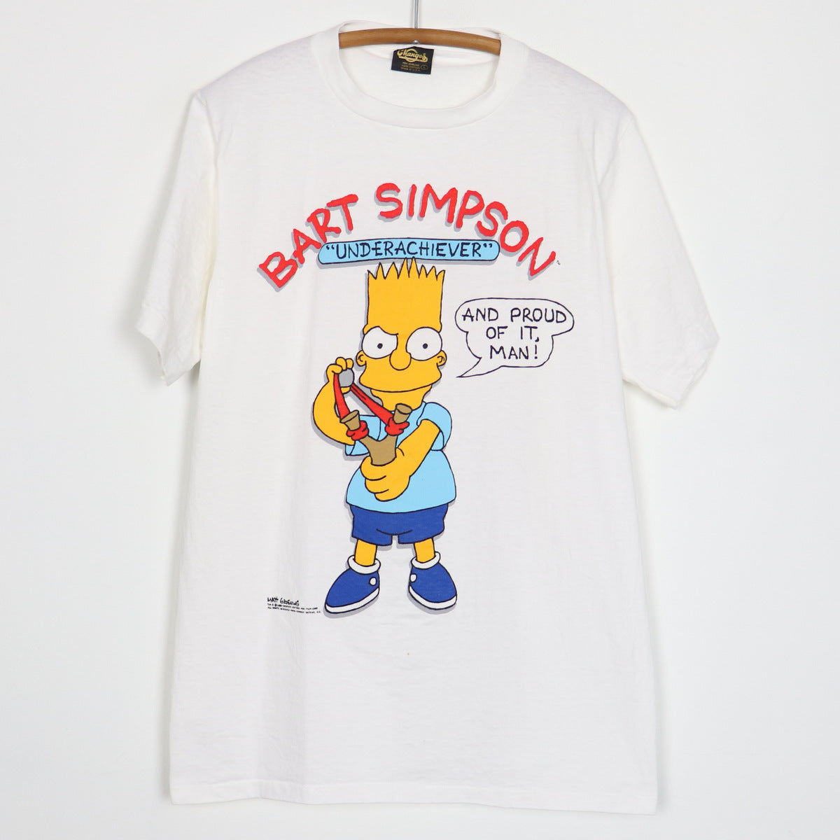 1989 The Simpsons Bart Simpson Underachiever Shirt