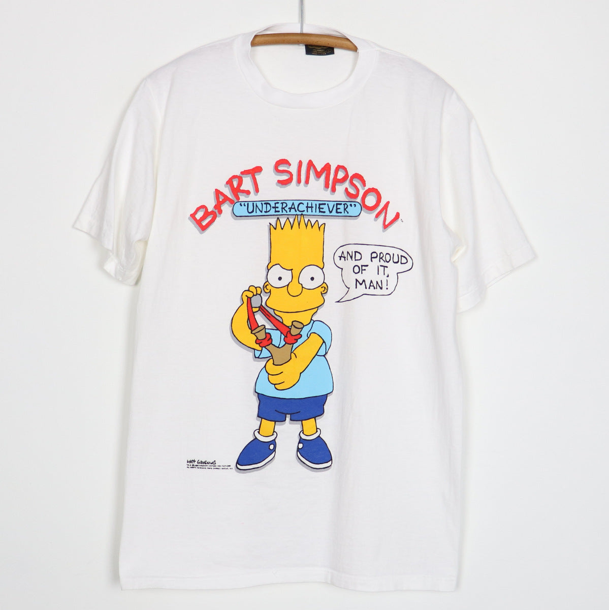 1989 The Simpsons Bart Simpson Underachiever Shirt
