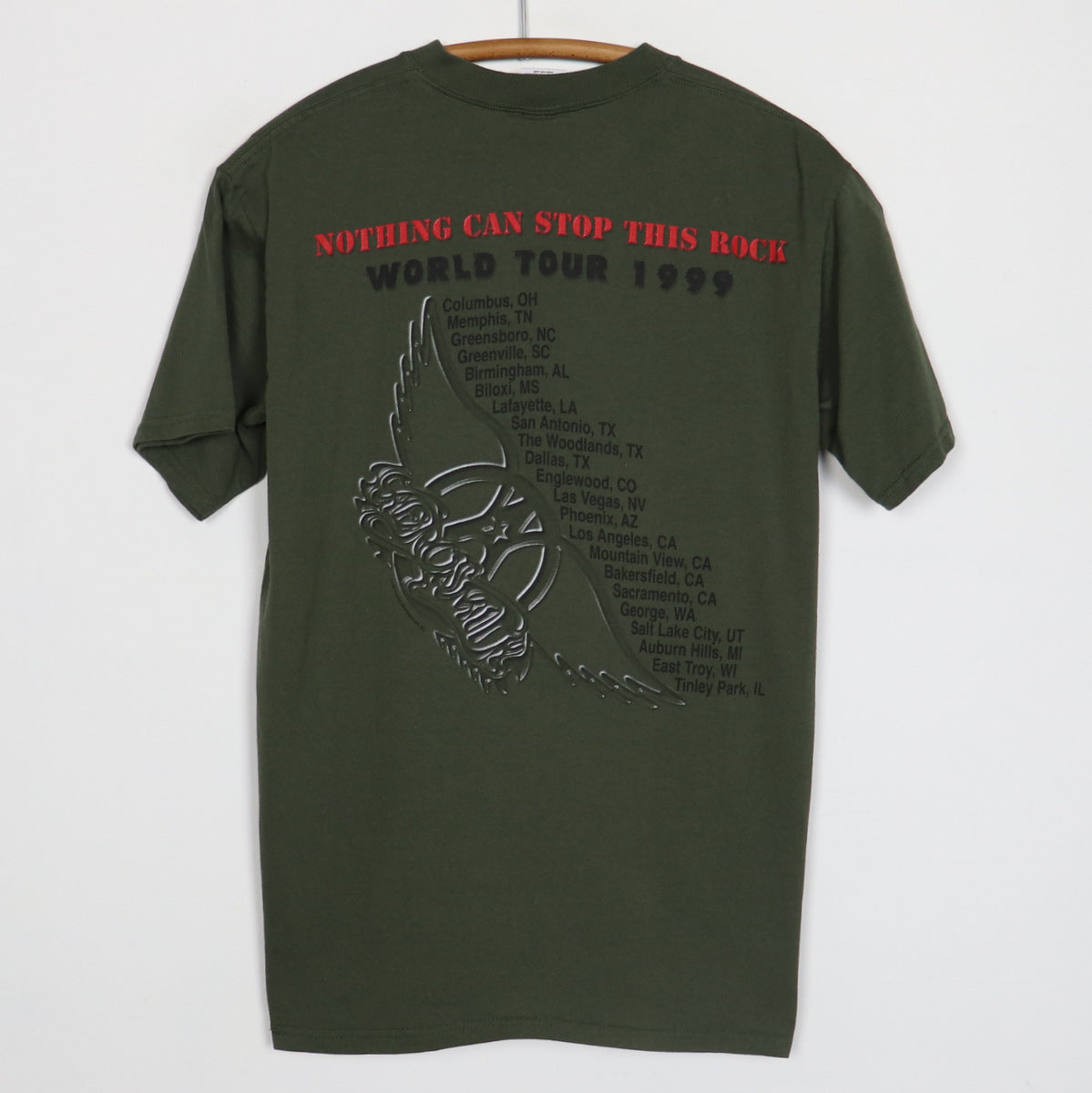 1999 Aerosmith Nothing Can Stop This Rock Tour Shirt