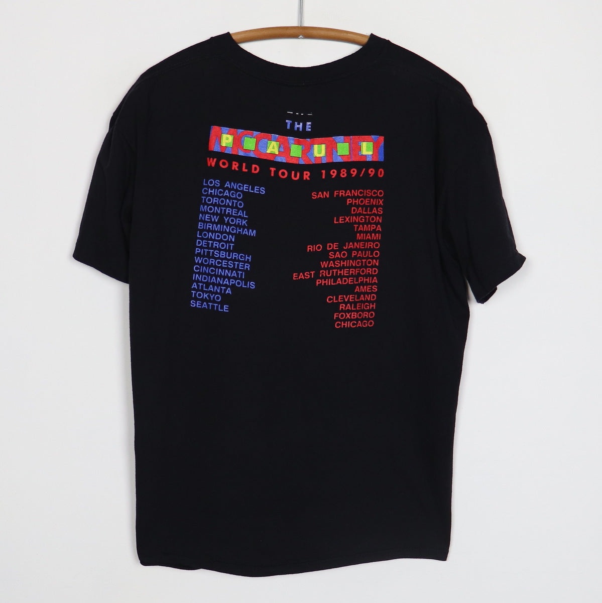 1989 Paul McCartney World Tour Shirt