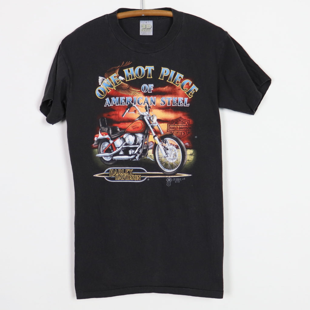 1988 Harley Davidson One Hot Piece 3D Shirt | Authentic Vintage