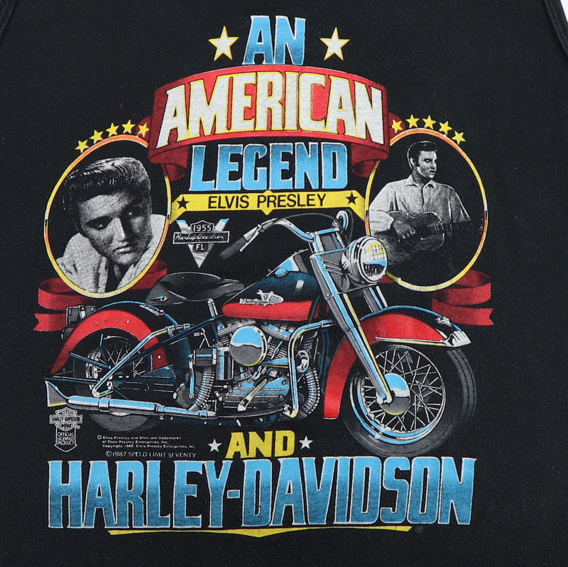 1987 Harley Davidson Elvis Presley American Icon Tank Top Shirt