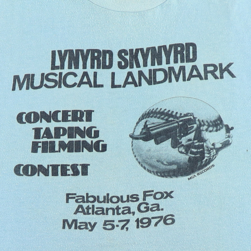 1976 Lynyrd Skynyrd Concert Taping Filming Contest Shirt