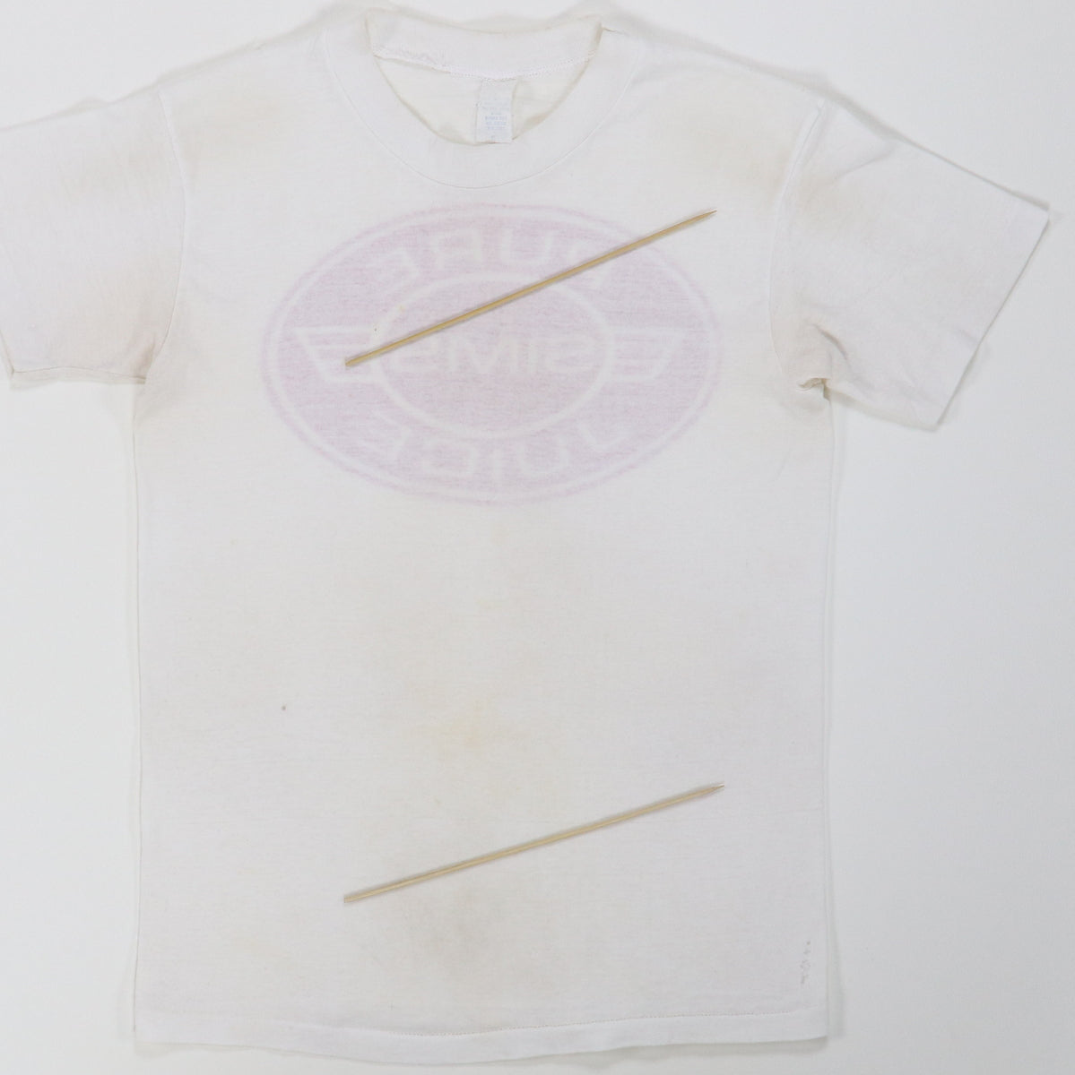 1970s Sims Pure Juice Skateboard Wheels Shirt