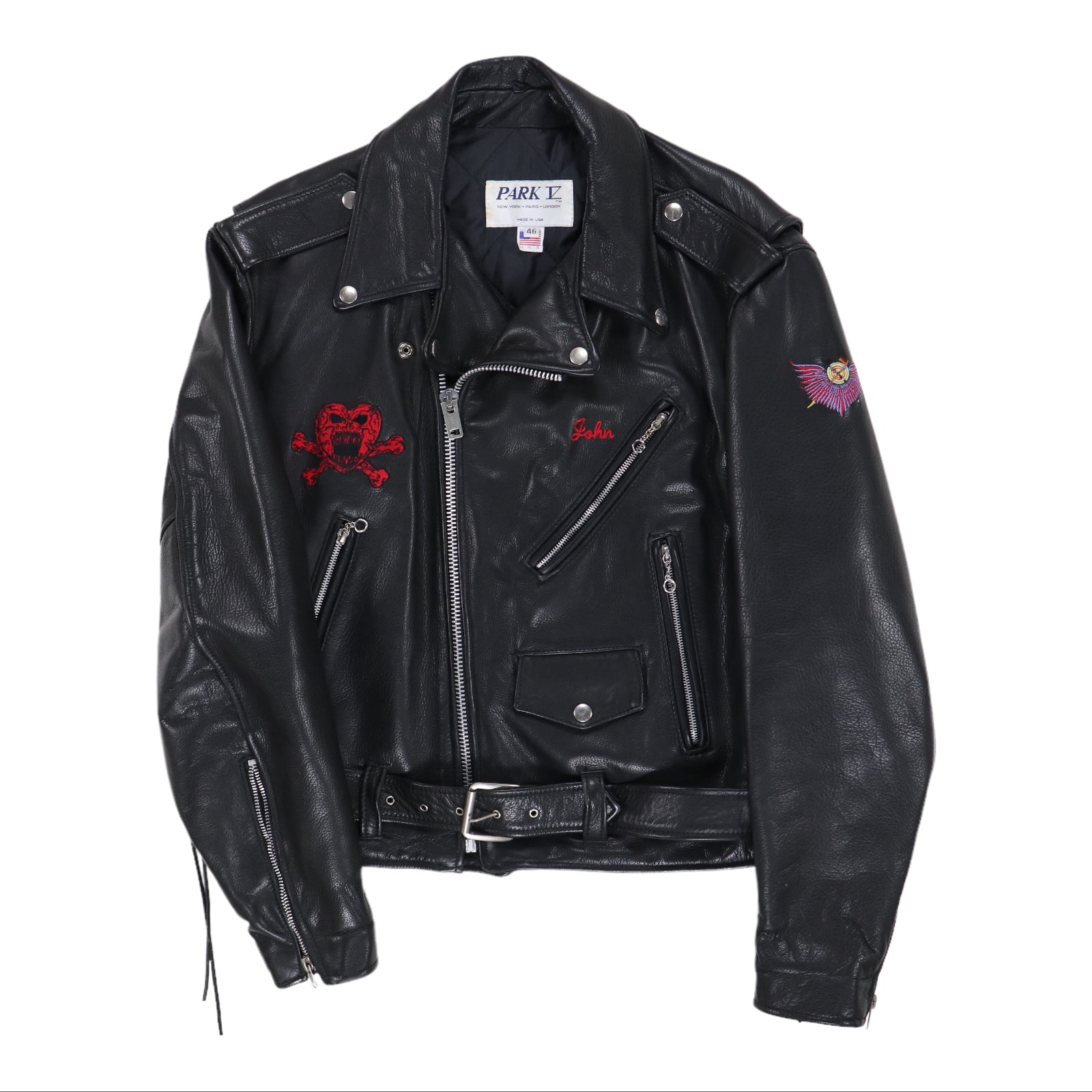 1990 Guns N Roses Leather Tour Crew Jacket – WyCo Vintage