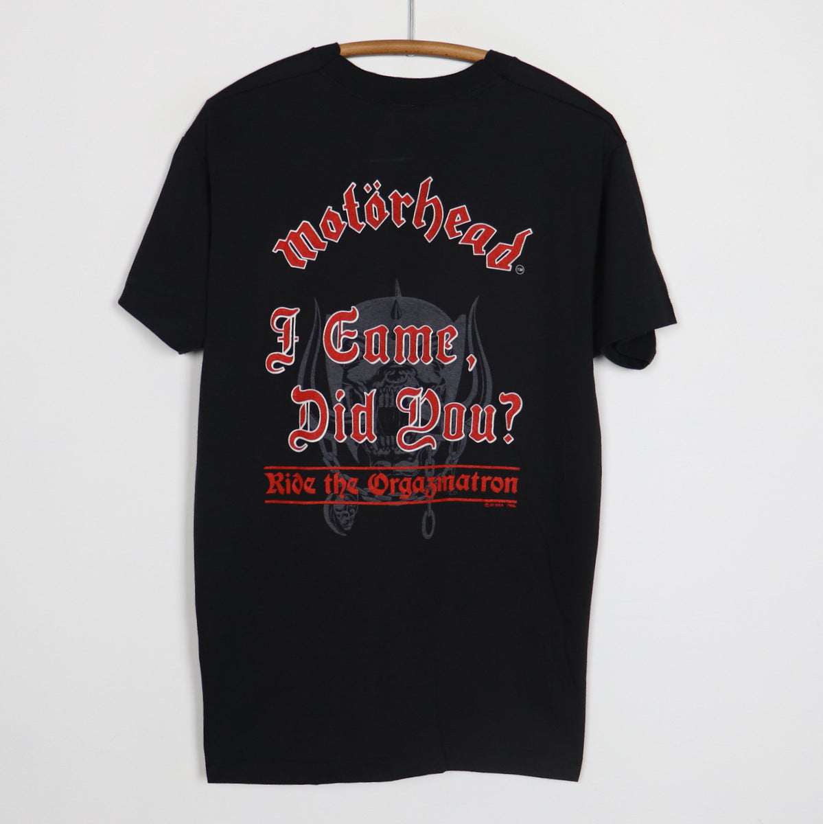 1986 Motorhead Orgasmatron I Came Did You Shirt