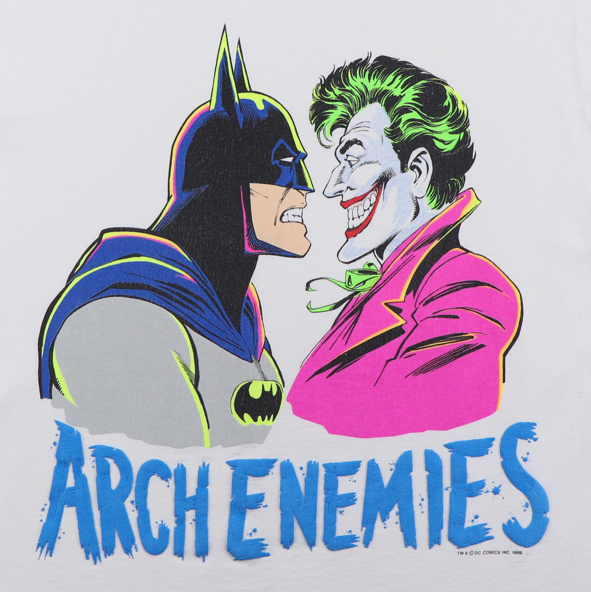 1989 Batman Joker Arch Enemies DC Comics Shirt