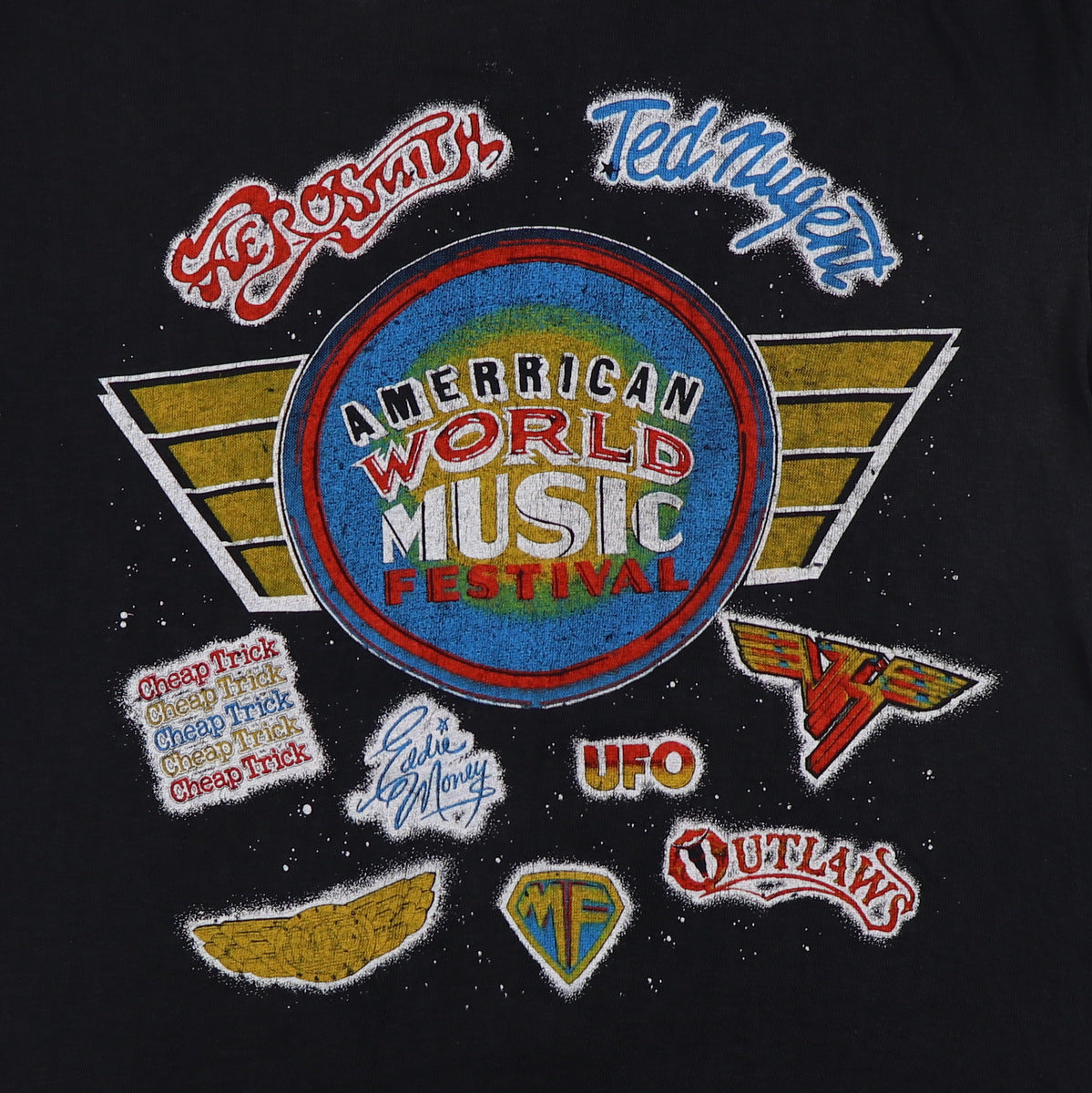 1979 Aerosmith and Cheap Trick American World Music Festival Shirt