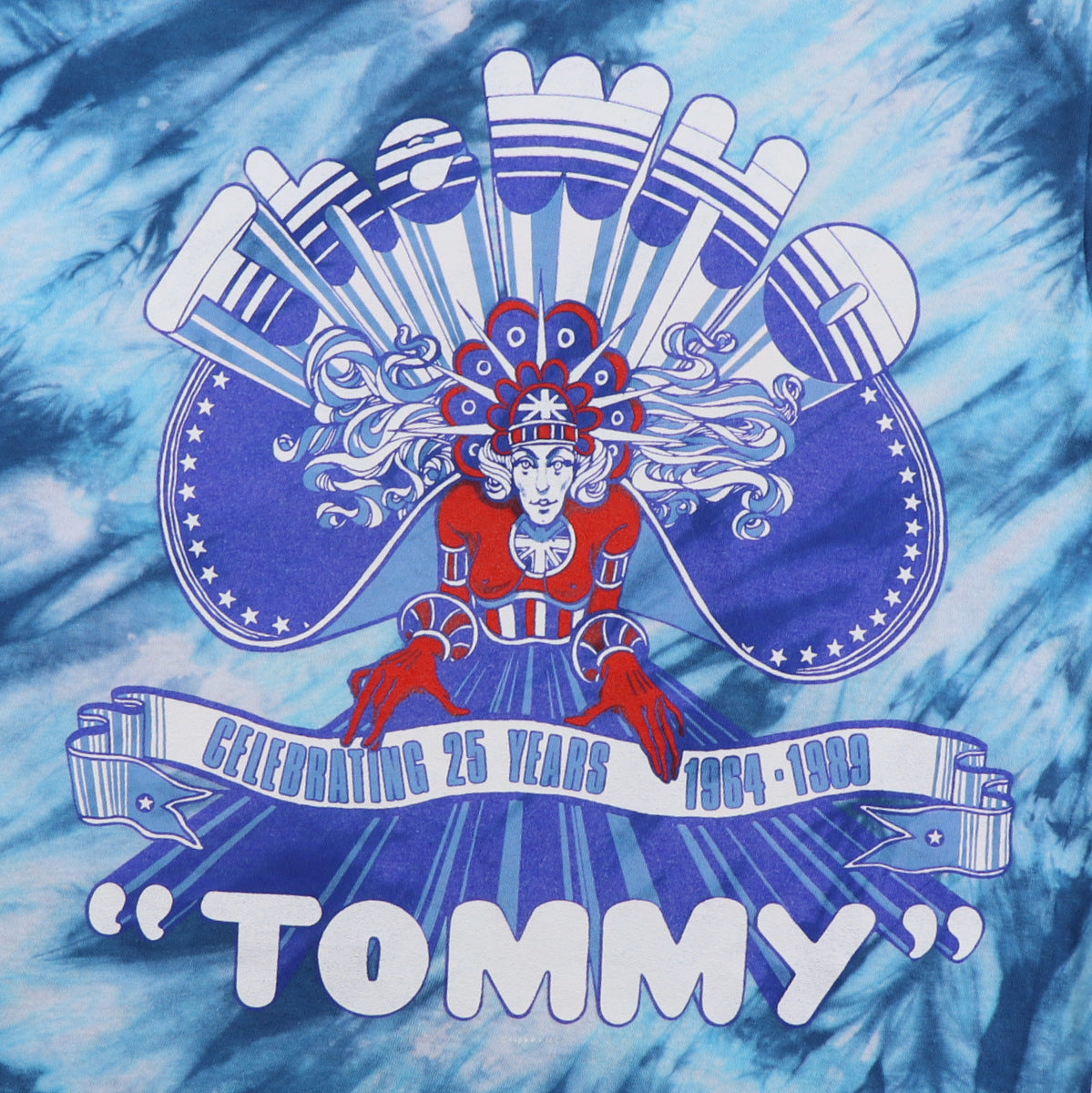 1989 The Who Tommy 25th Anniversary Tie Dye Shirt