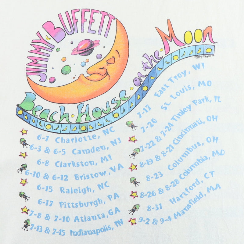 1999 Jimmy Buffett Beach House On The Moon Tour Shirt
