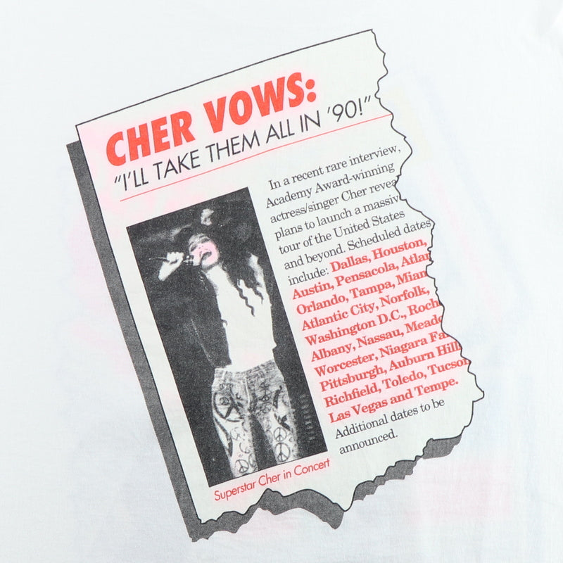 1990 Cher National Enquirer Shirt