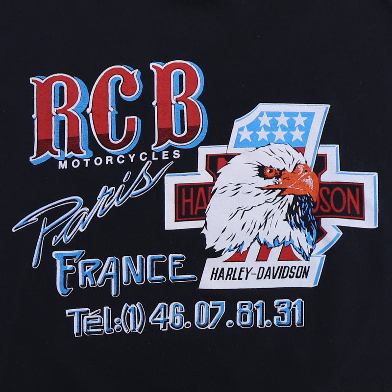 1980s Harley Davidson Paris France Shirt