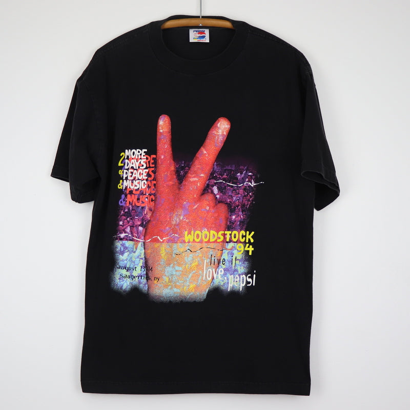 1994 Woodstock 2 More Days Of Peach And Music Shirt | Authentic