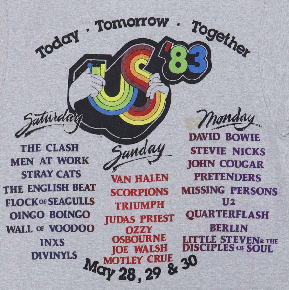 1983 Us Festival Concert Shirt