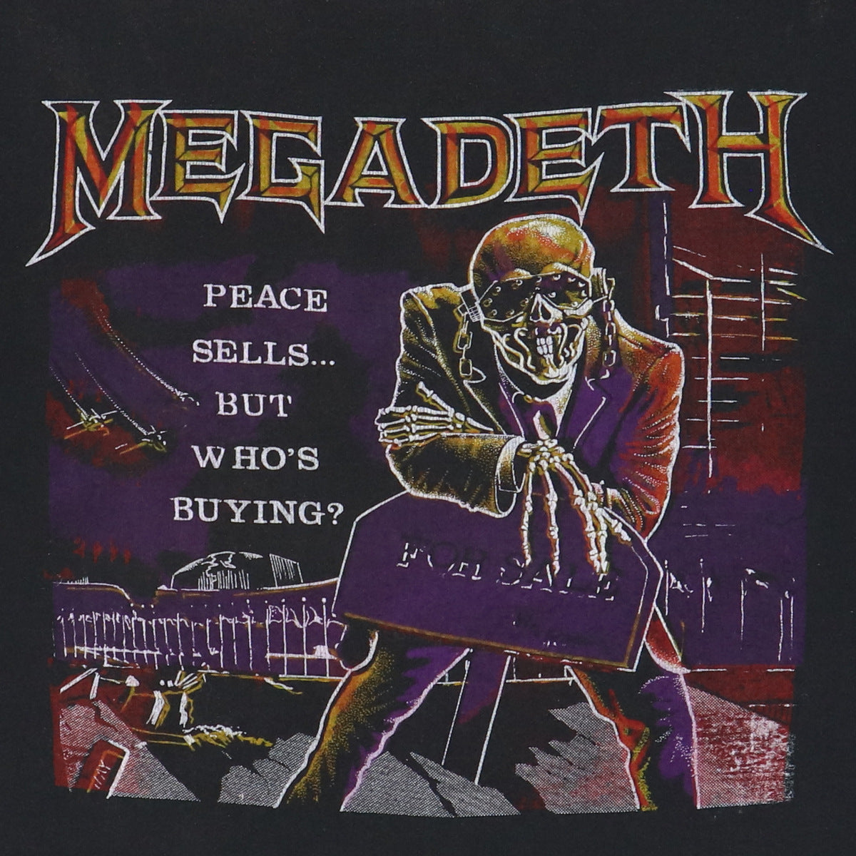 1986 Megadeth Peace Sells Tour Shirt