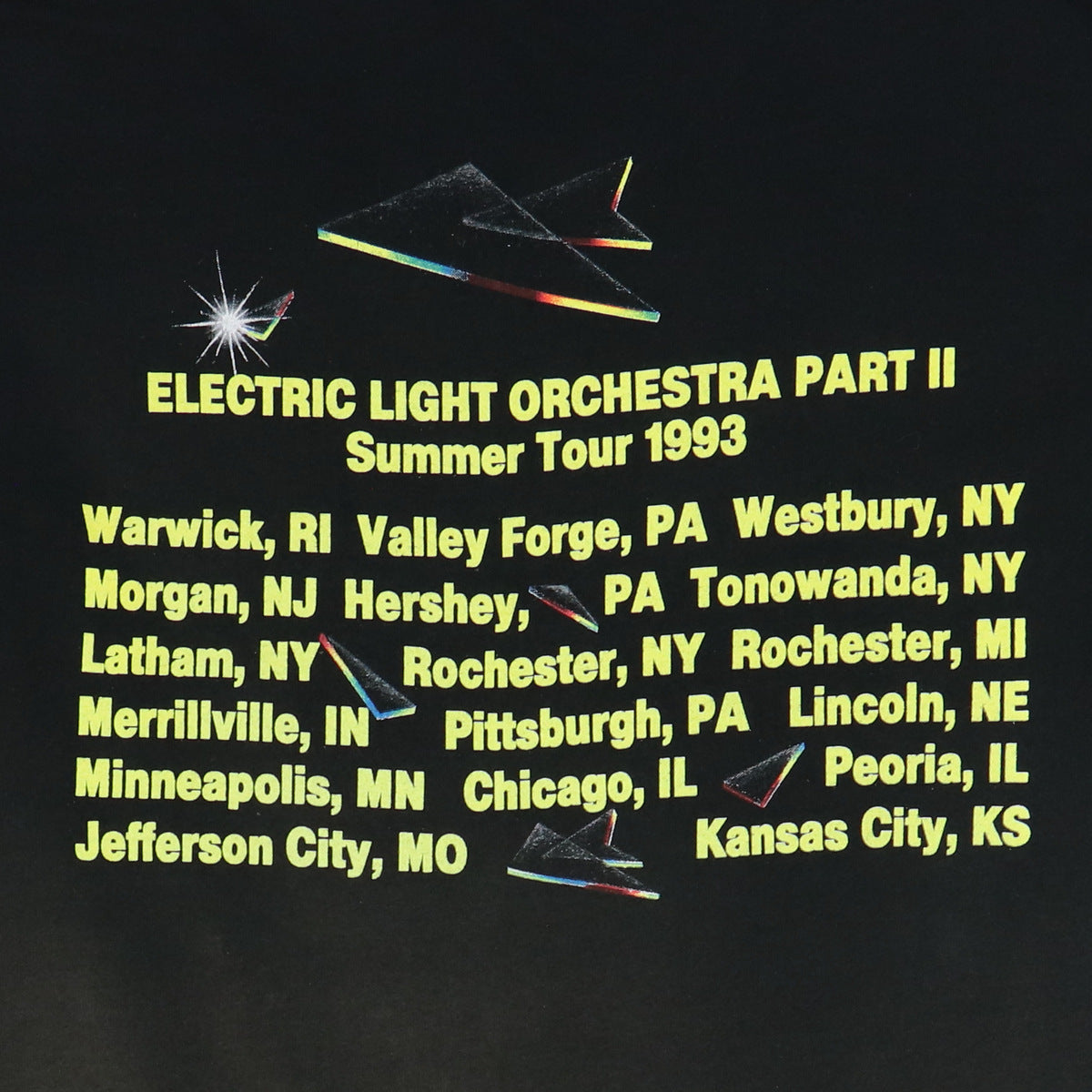 1993 Electric Light Orchestra Part II Tour Shirt