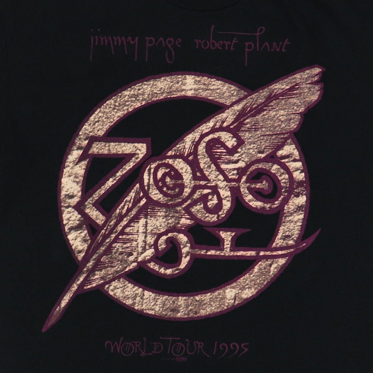 1995 Jimmy Page Robert Plant Zoso Tour Shirt
