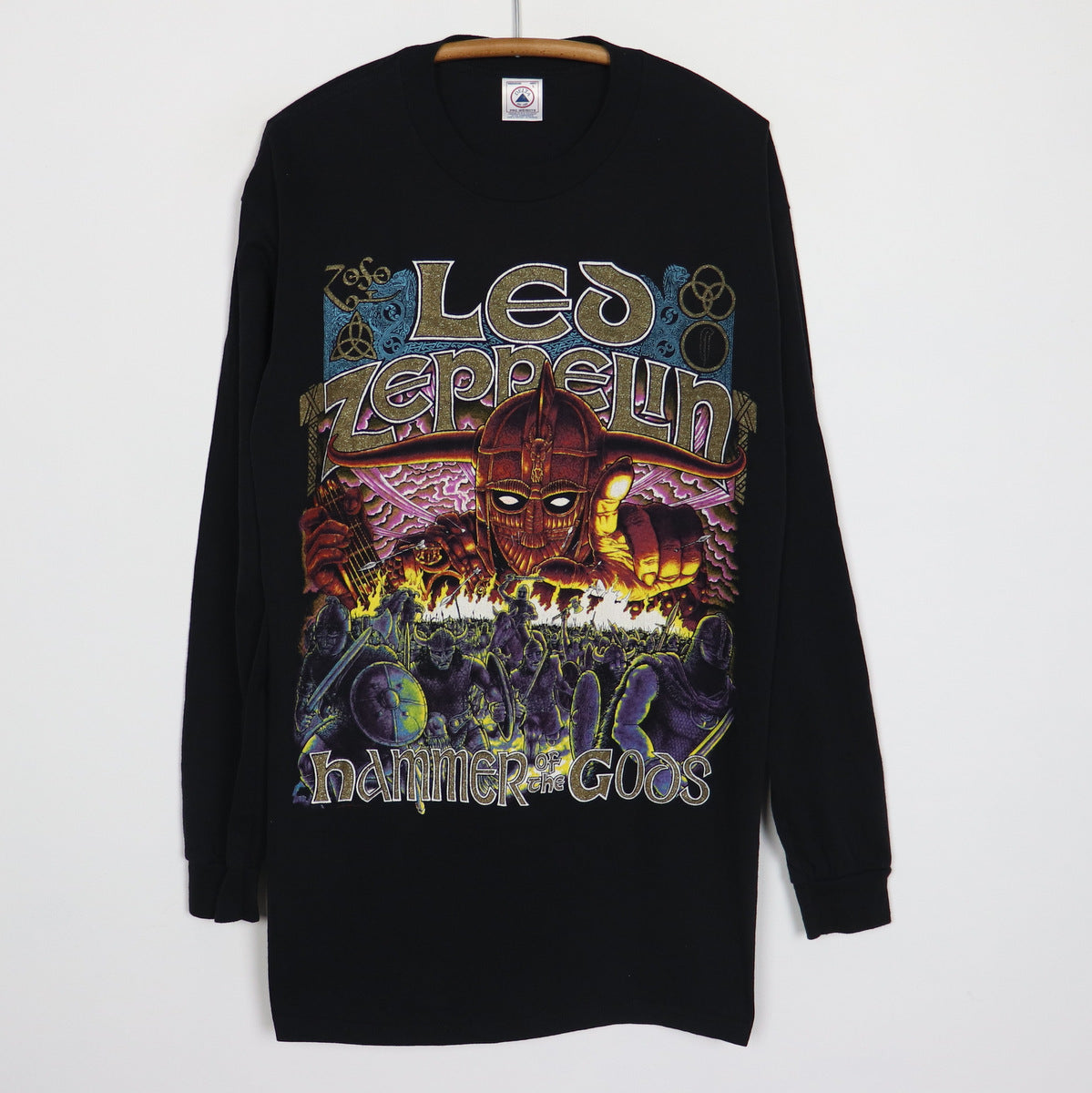 1990s Led Zeppelin Hammer Of The Gods Long Sleeve Shirt