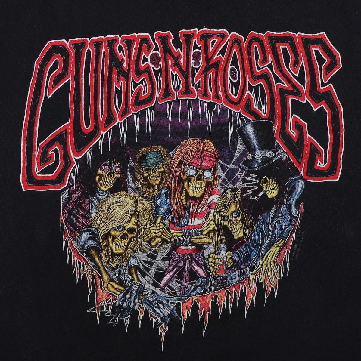 1991 Guns N Roses Use Your Illusion Tour Shirt
