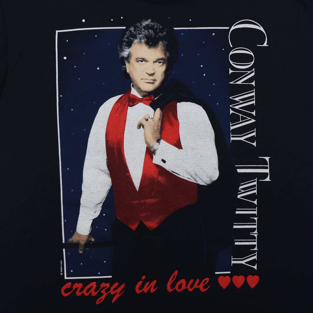 1990 Conway Twitty Crazy In Love Shirt