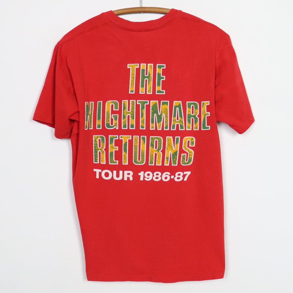 1986 Alice Cooper The Nightmare Returns Tour Shirt