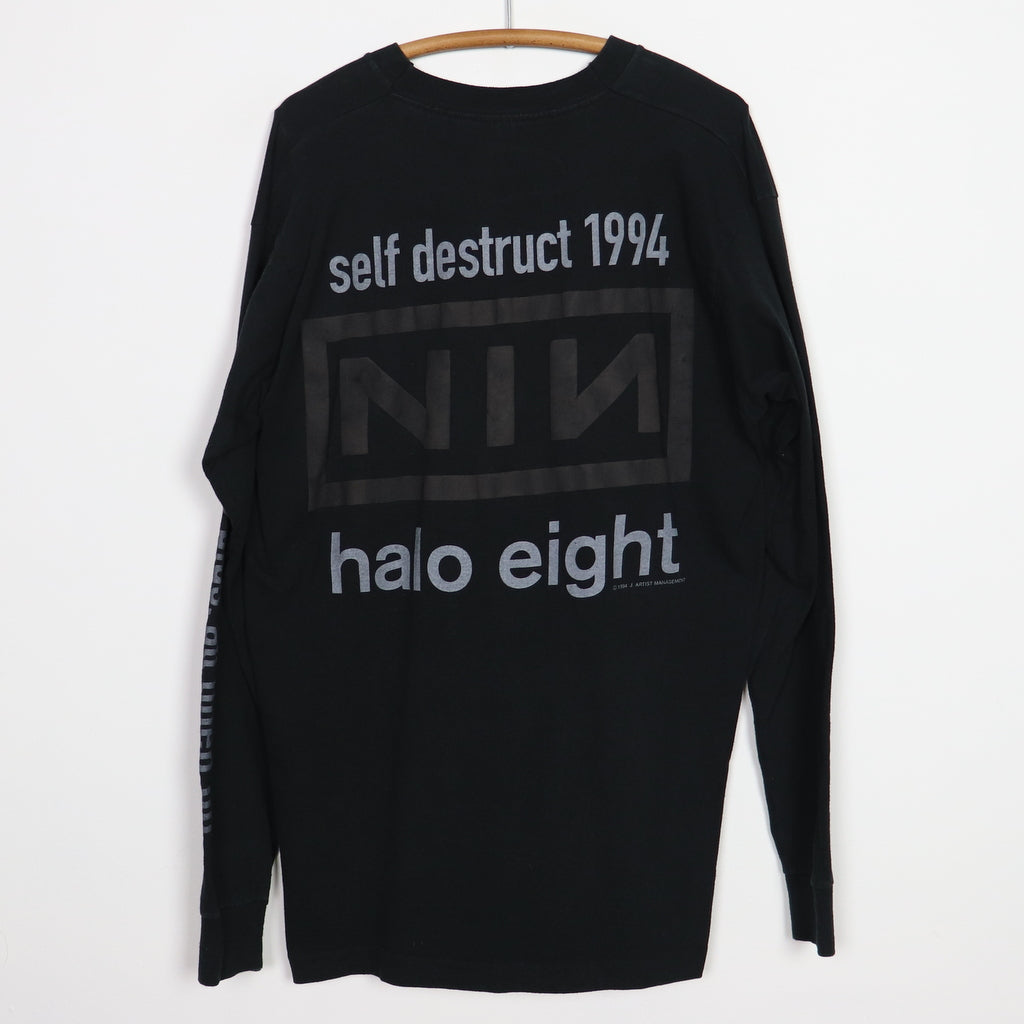 1994 Nine Inch Nails Downward Spiral Self Destruct Long Sleeve Shirt