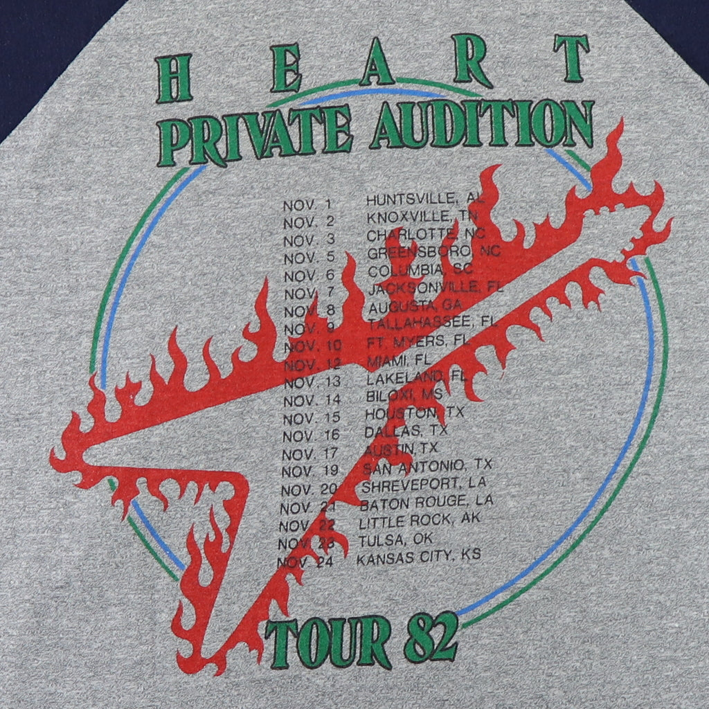 1982 Heart City's Burning Private Audition Tour Jersey Shirt