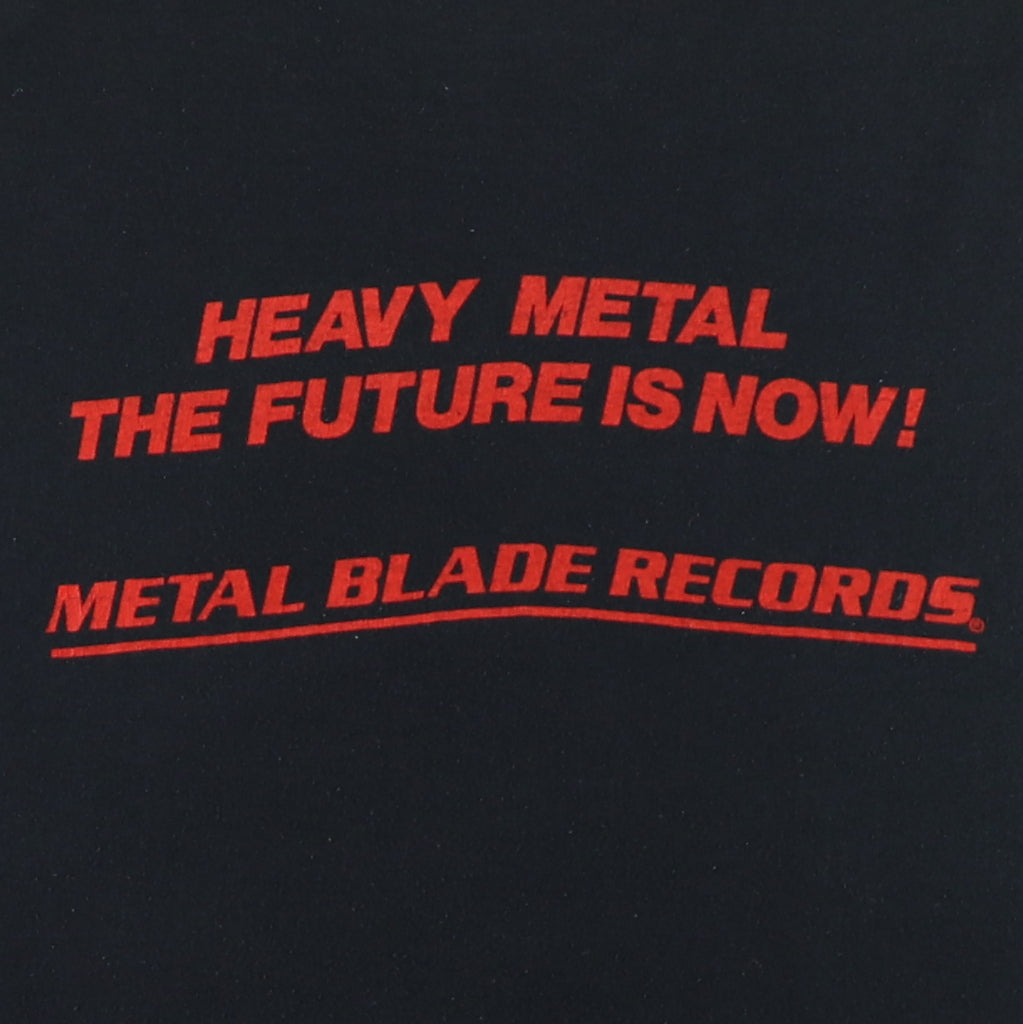 1980s Metal Blade Records The Future Is Now Heavy Metal Shirt