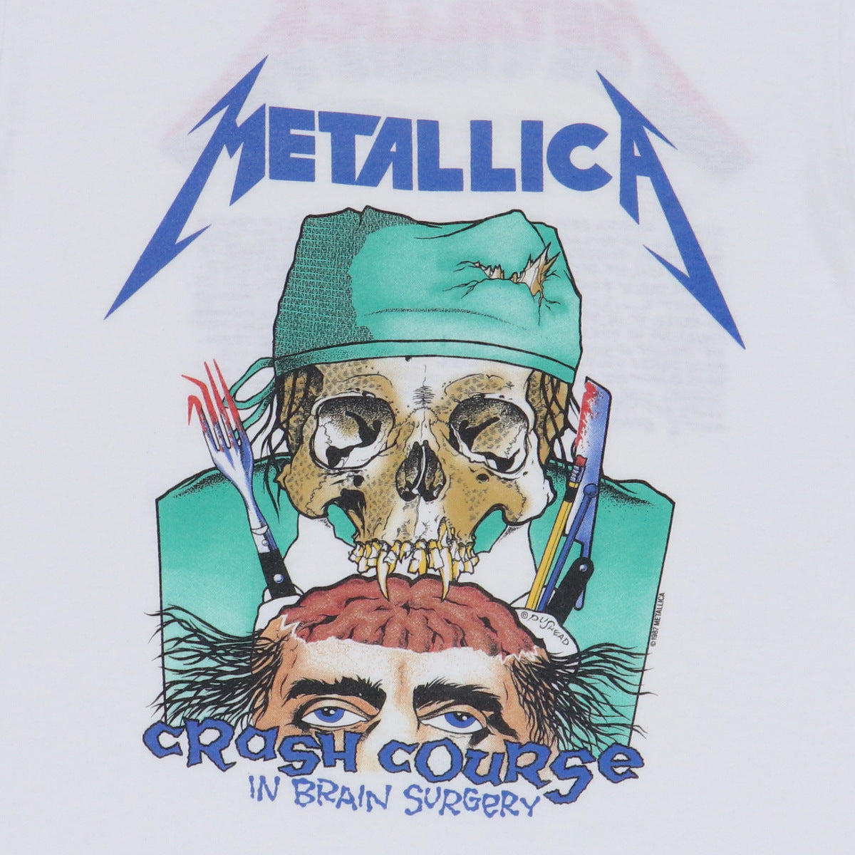 1987 Metallica Crash Course In Brain Surgery Shirt
