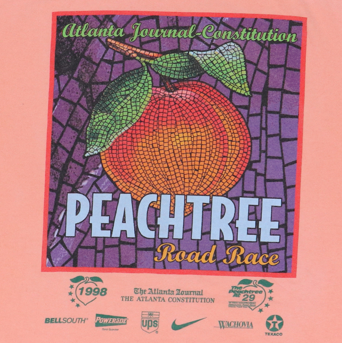 1998 Peach Tree Nike Road Race Atlanta Shirt