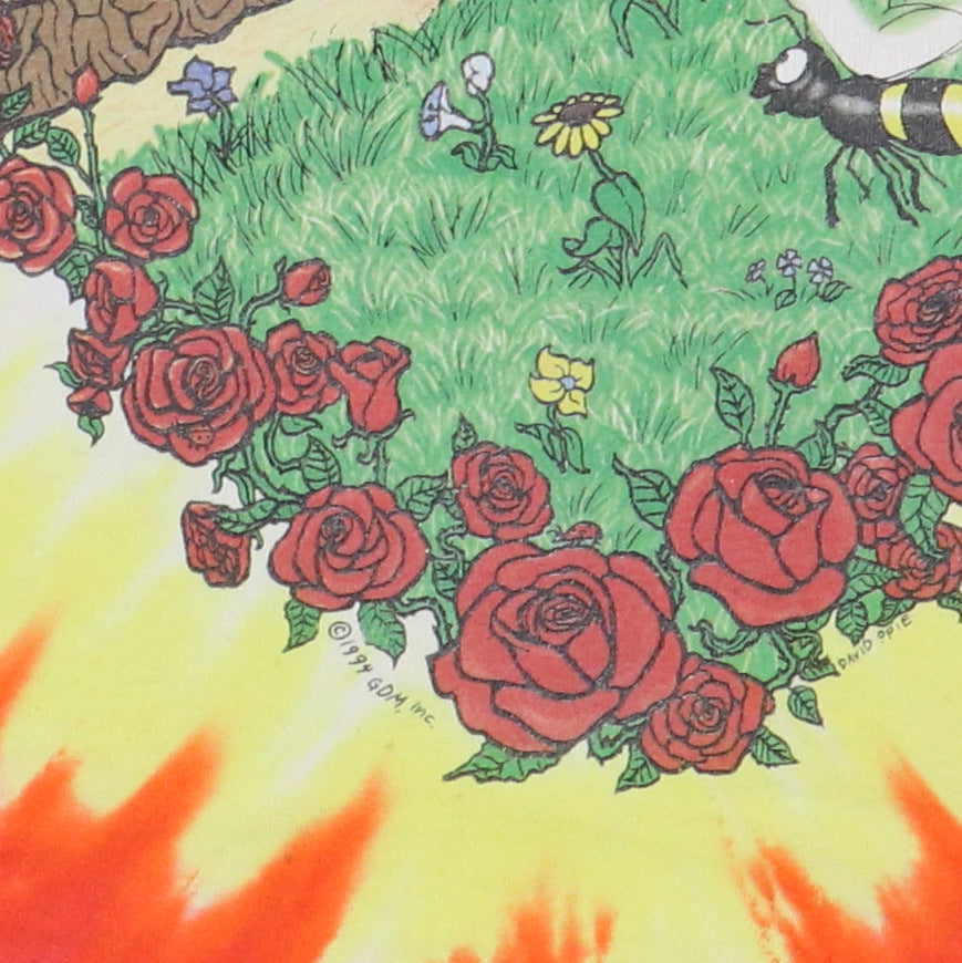 1994 Grateful Dead Summer Tour Liquid Blue Tie Dye Shirt