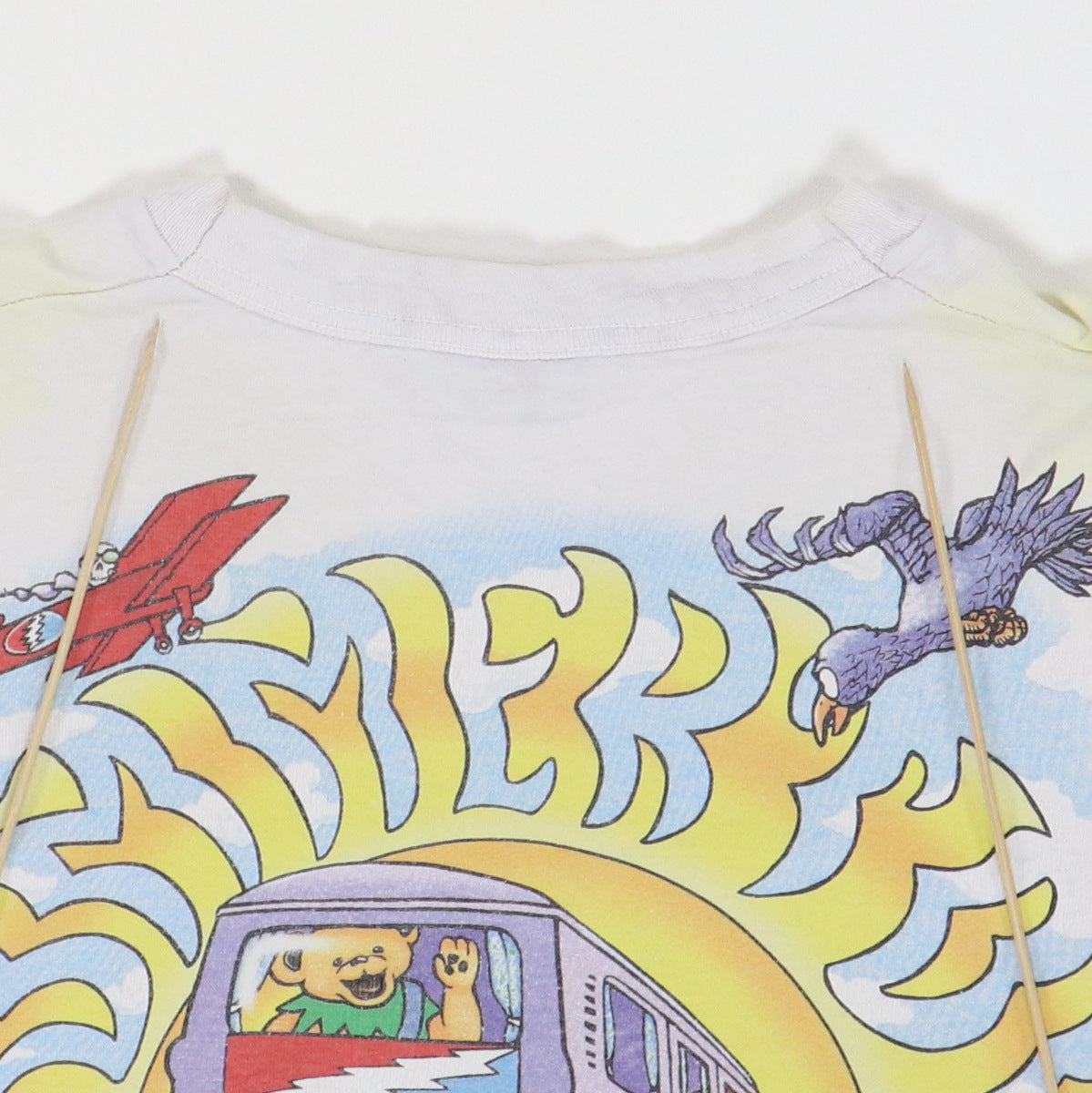 1994 Grateful Dead Summer Tour Liquid Blue Tie Dye Shirt