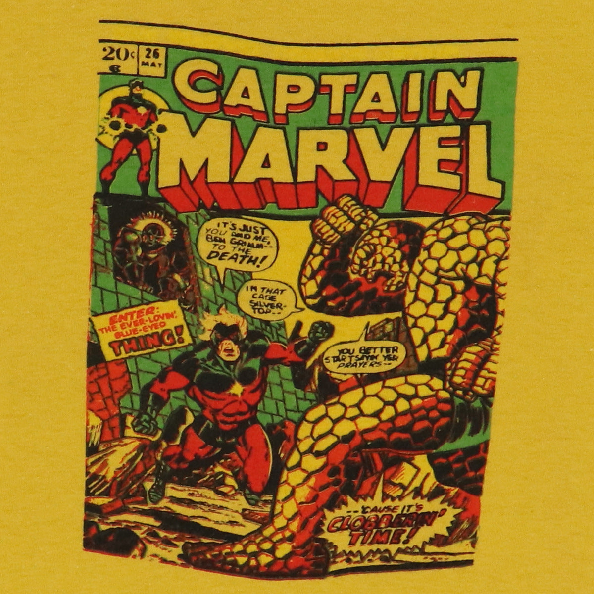 1970s Captain Marvel Comic Book Shirt