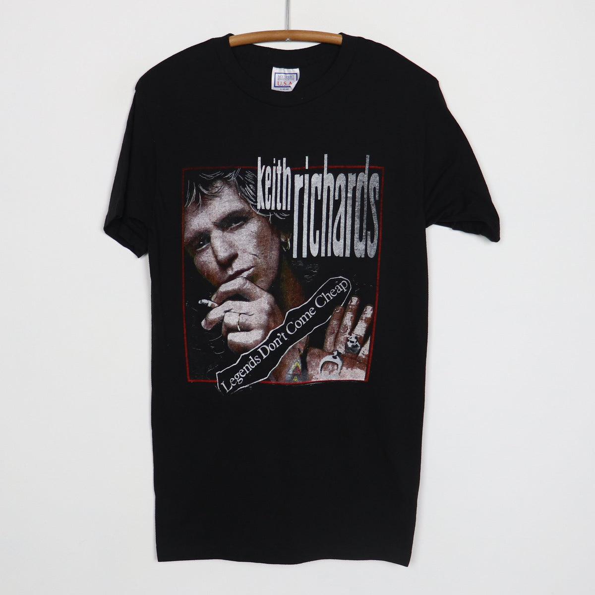 1988 Keith Richards Talk Is Cheap Shirt | Authentic Vintage Tee