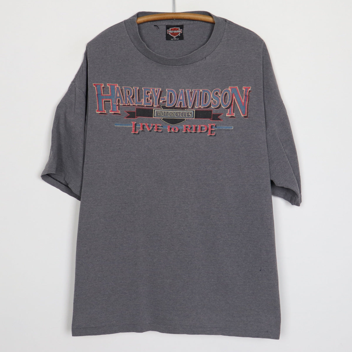 1992 Harley Davidson Live To Ride Shirt