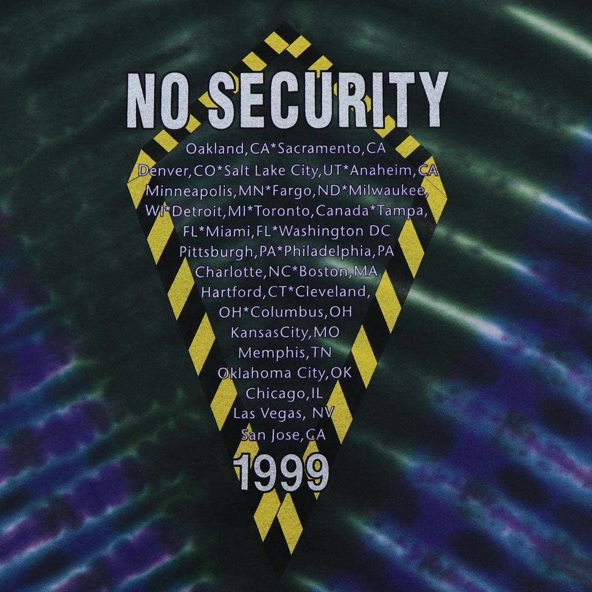 1999 Rolling Stones No Security Tie Dye Shirt