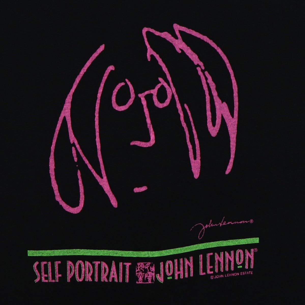 1980s John Lennon Self Portrait Shirt