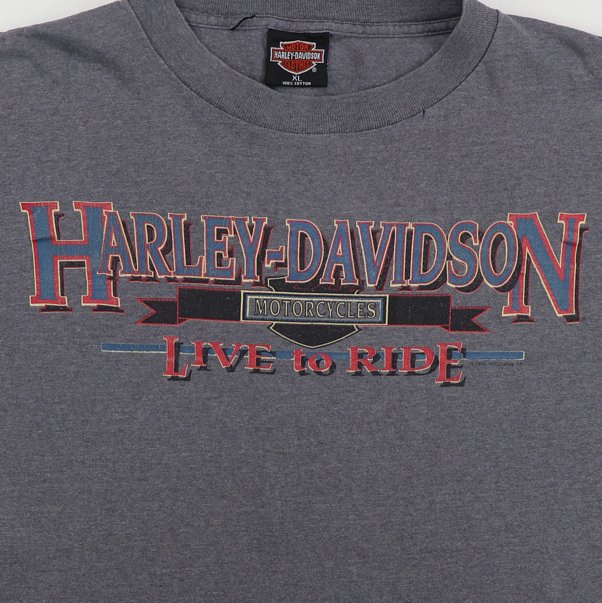 1992 Harley Davidson Live To Ride Shirt