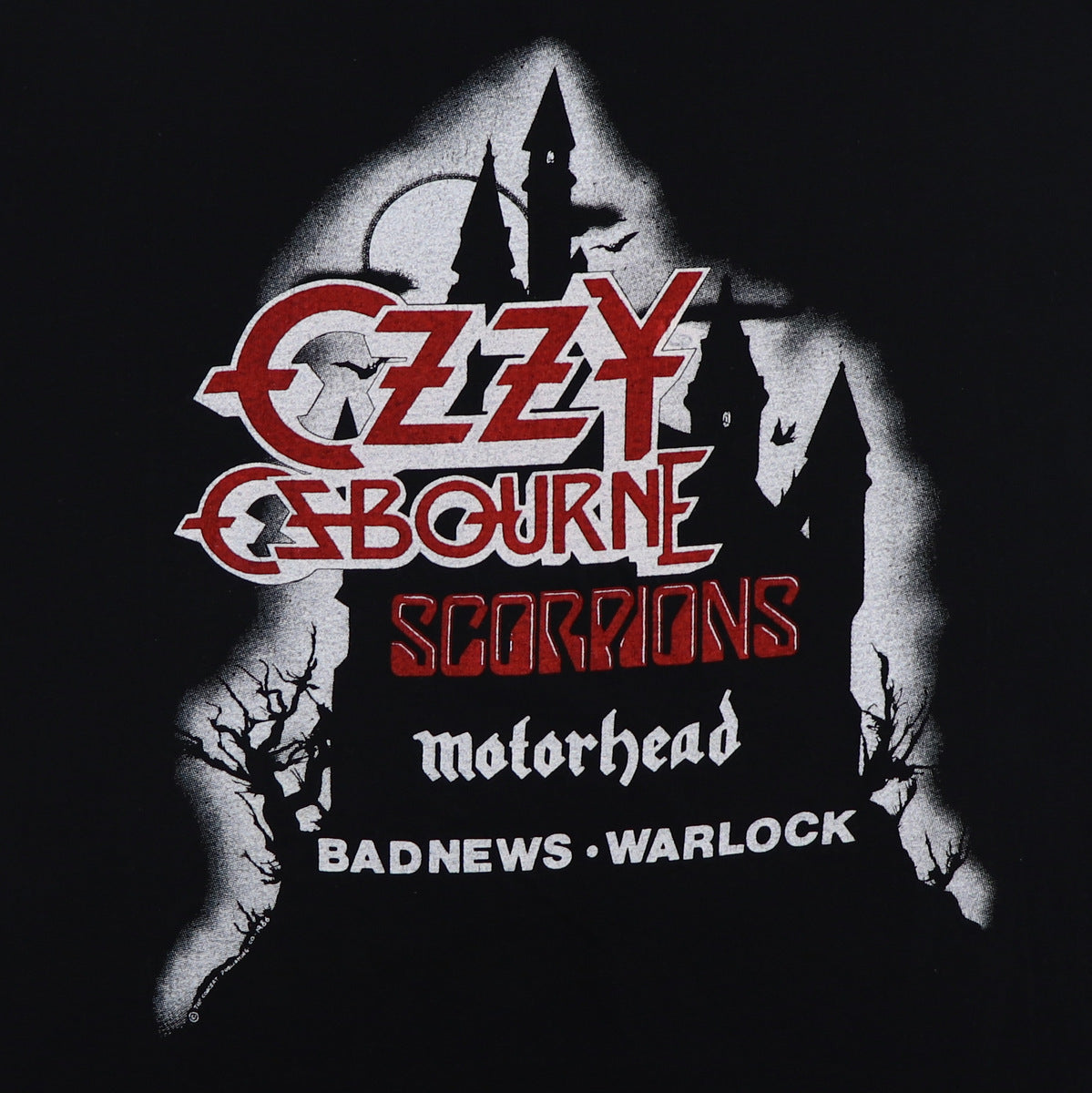 1986 Ozzy Osbourne Monsters Of Rock Concert Shirt