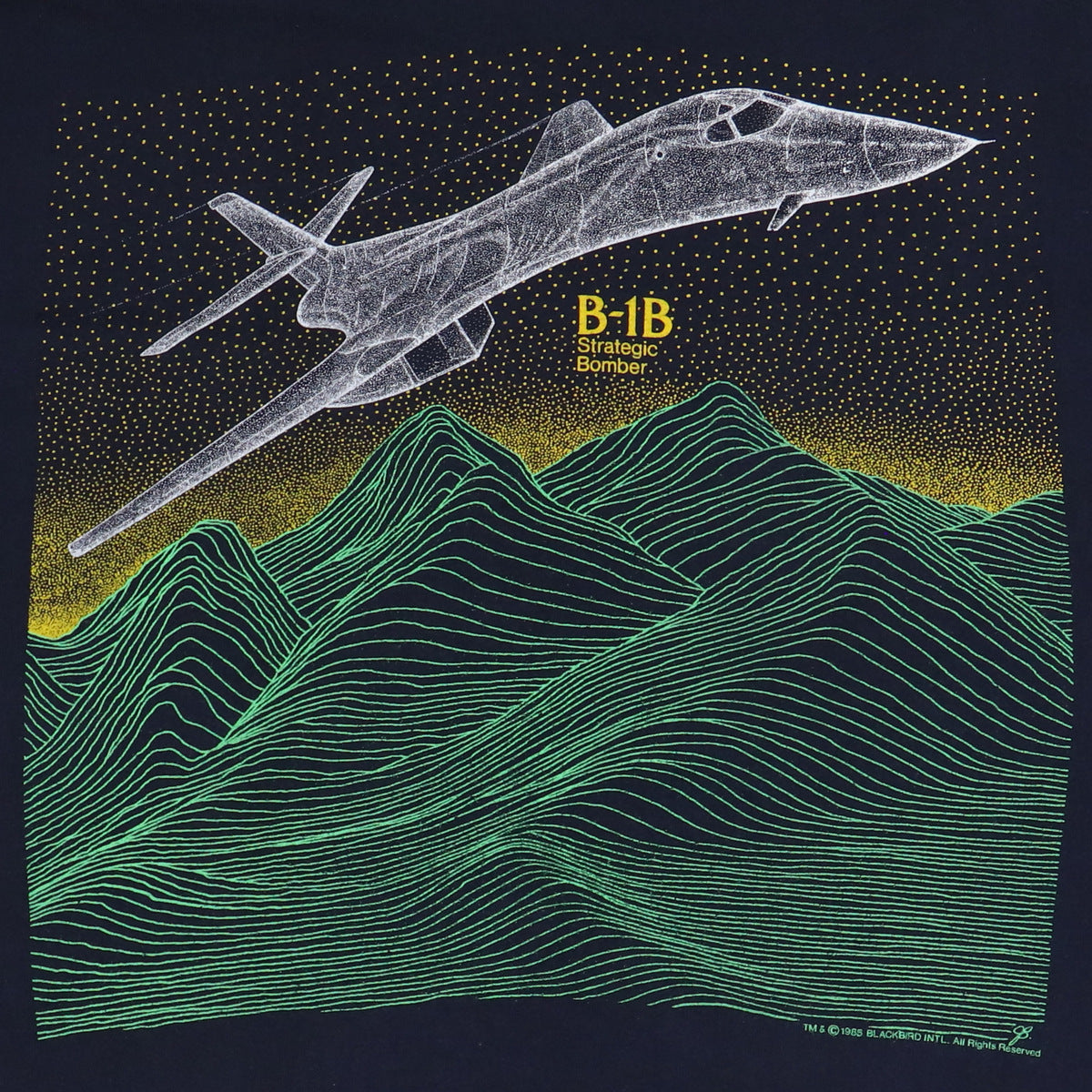 1985 B-1B Strategic Bomber Rockwell Lancer Shirt