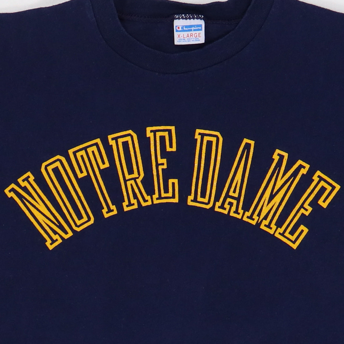 1970s University Of Notre Dame Champion Blue Bar Shirt
